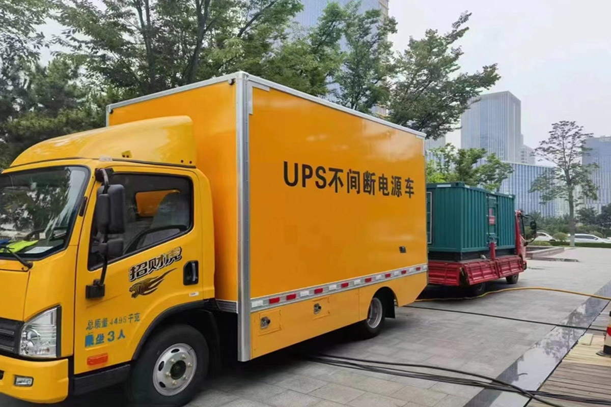 大涌镇发电机租赁施工现场